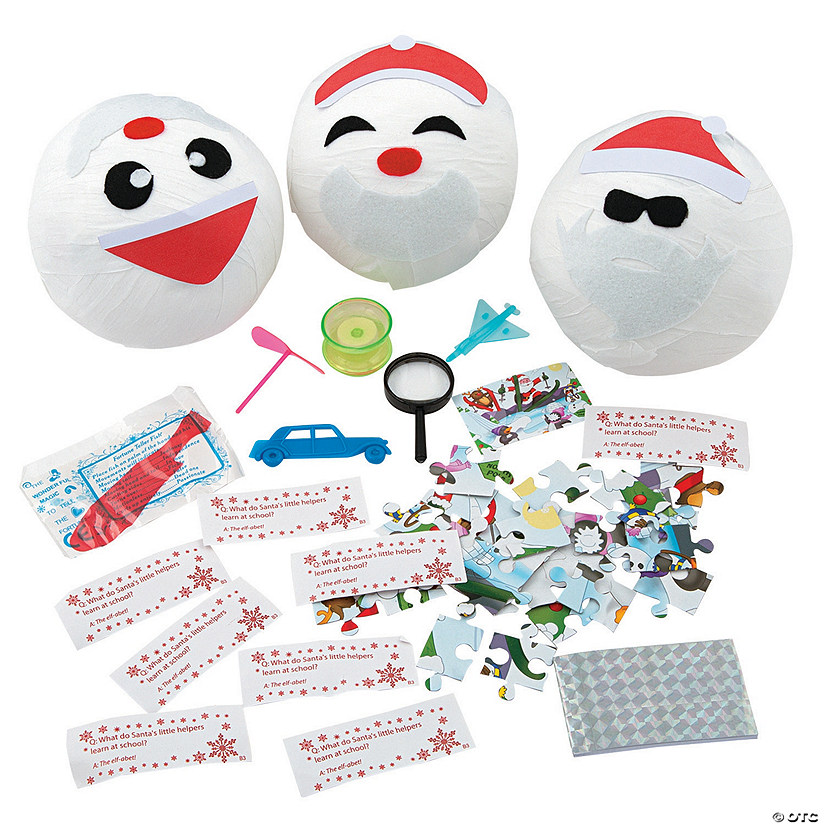 Christmas Surprise Balls with Toys - 3 Pc. Image