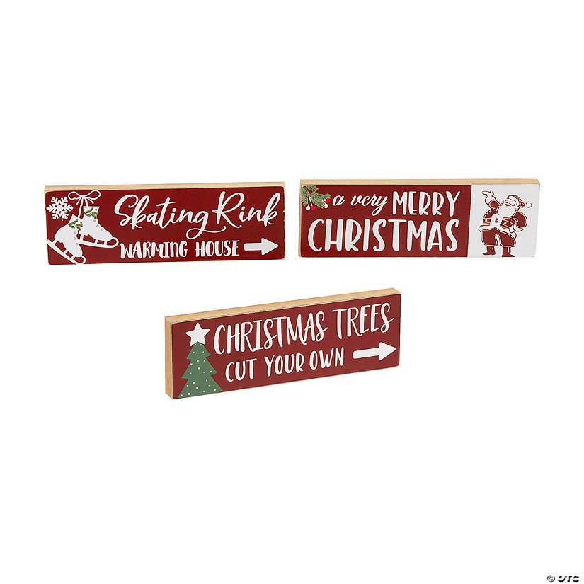 Christmas Tabletop Signs Image