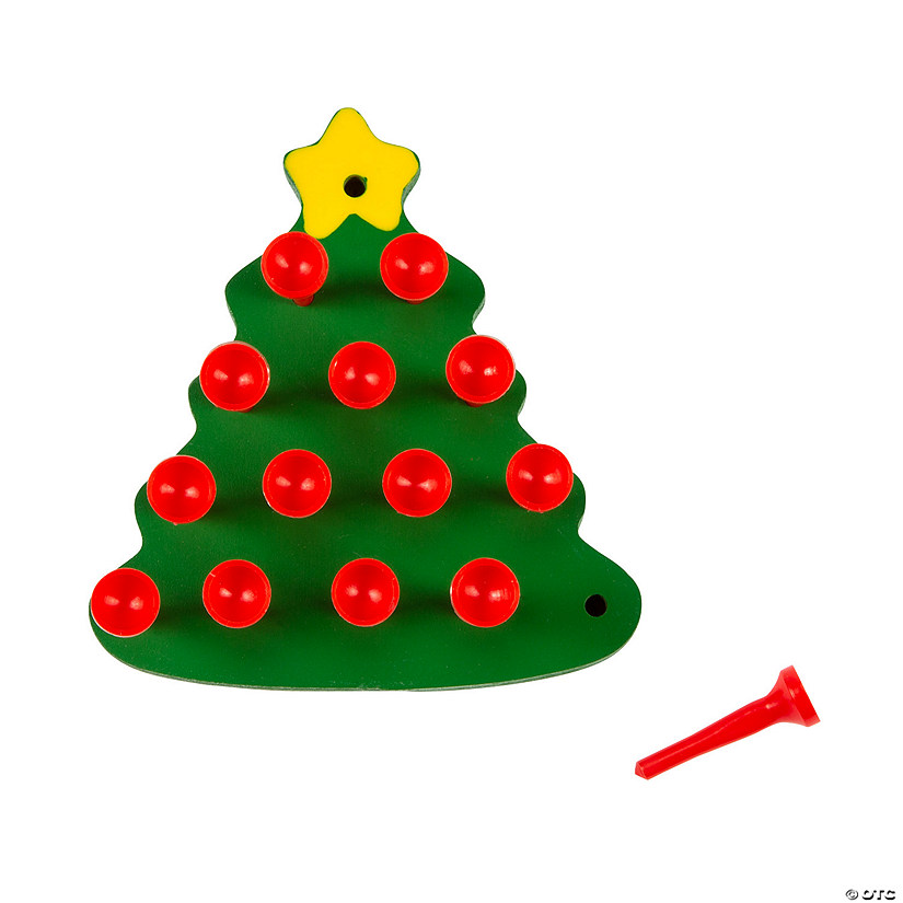 Christmas Tree Peg Games - 12 Pc. Image