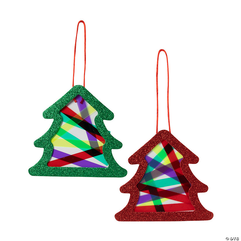 Christmas Tree Suncatcher Craft Kit - Makes 12 Image