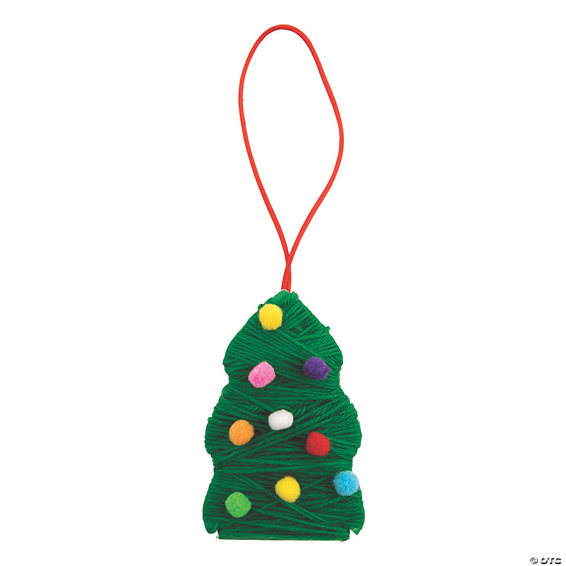 Christmas Tree Yarn Ornament Craft Kit Oriental Trading