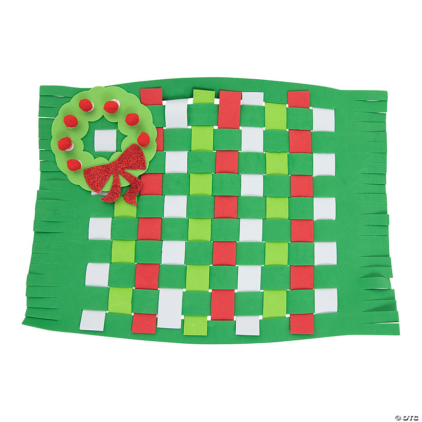 Christmas Weaving Placemat Craft Kit - Makes 12 Image