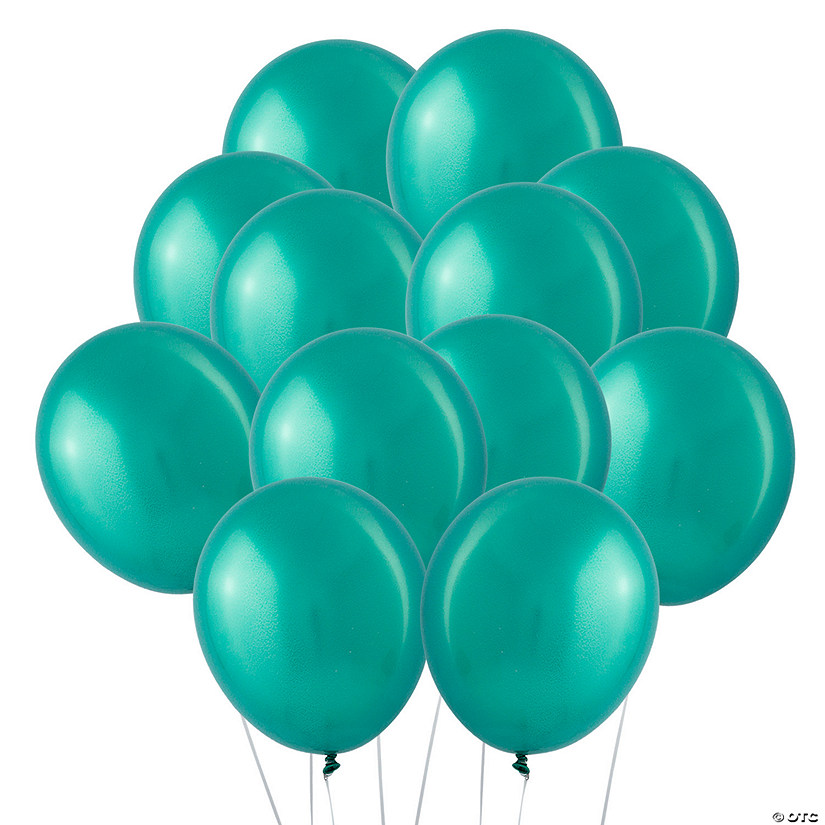 Chrome Green 11" Latex Balloons - 25 Pc. Image