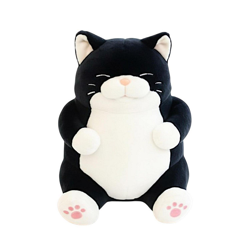 Chubby Meow 12 Inch Plush Pillow  Black Image
