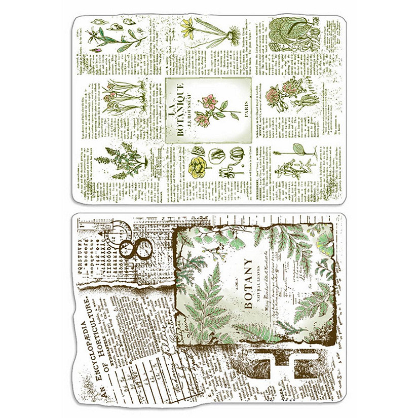 Ciao Bella Clear Stamp Set 4X6 Botanical Horticulture Image