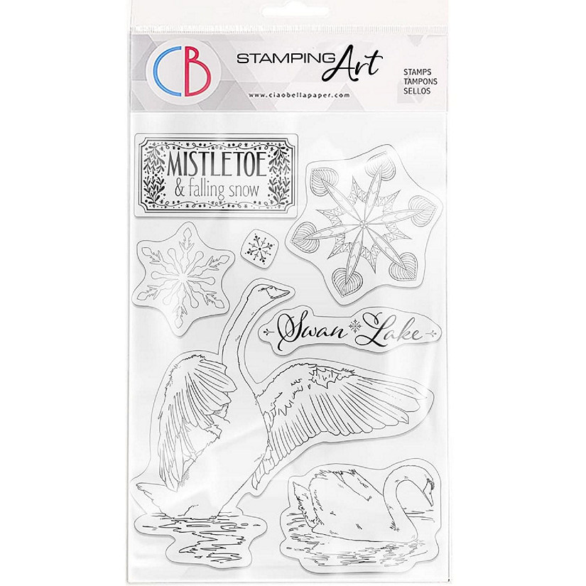 Ciao Bella Clear Stamp Set 6x8 Swan Lake Image