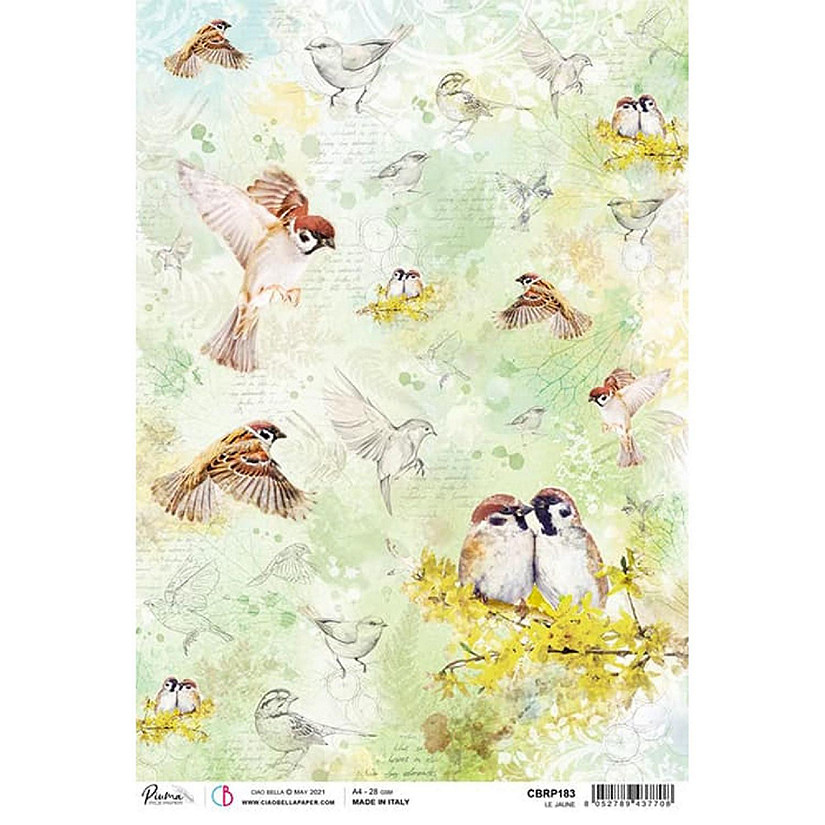 Ciao Bella Rice Paper A4 Le Jaune Image