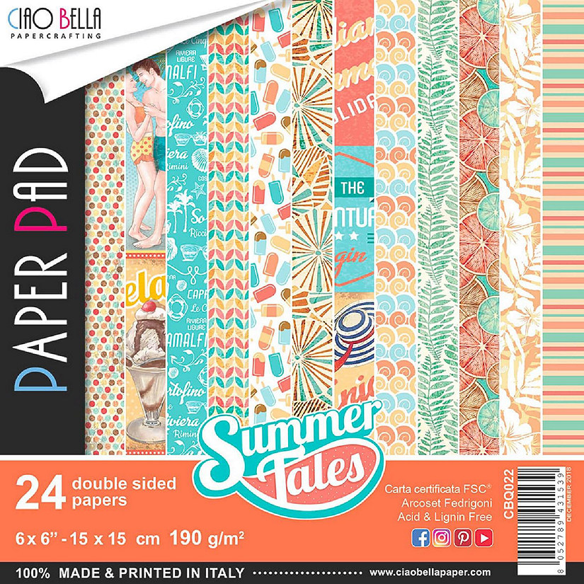 Ciao Bella Summer Tales Paper Pad 6x6 24Pkg Image