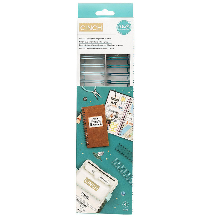 Cinch Wires 1" 4/Pkg-Blues Image