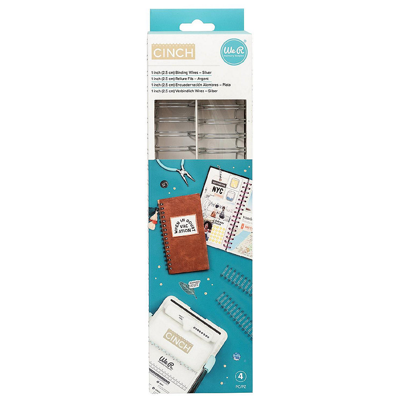 Cinch Wires 1" 4/Pkg-Silver Image