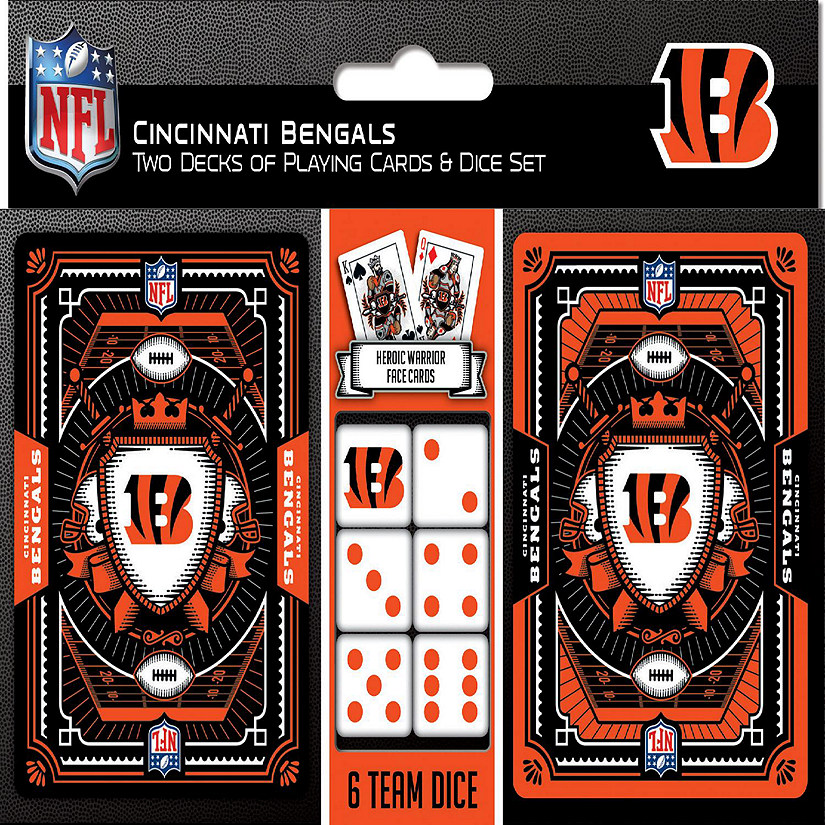 Cincinnati Bengals - 2-Pack Playing Cards & Dice Set Image