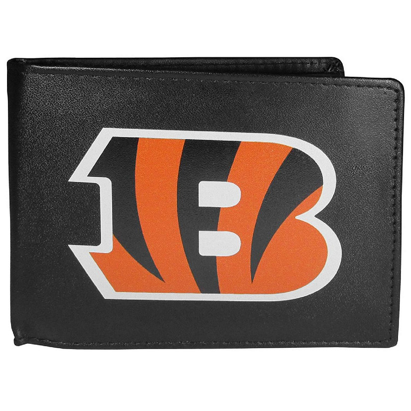 Cincinnati Bengals Leather Bi-Fold Wallet, Large Logo