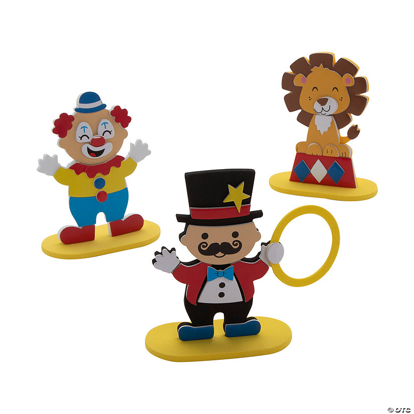 Circus Character Craft Kit &#8211; Makes 12 Image