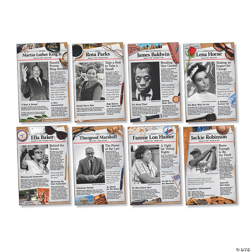 Civil Rights Pioneers Bulletin Board Set Image