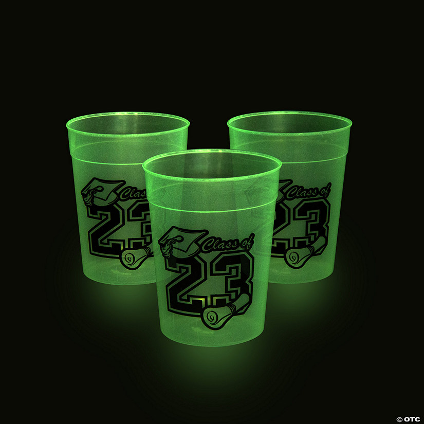 Class of 2023 Glow-in-the-Dark Cups - 12 Pc. Image