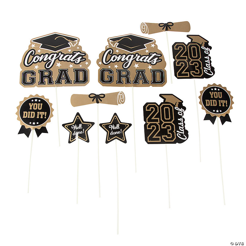 Class of 2023 Graduation Centerpiece Sticks - 10 Pc. Image