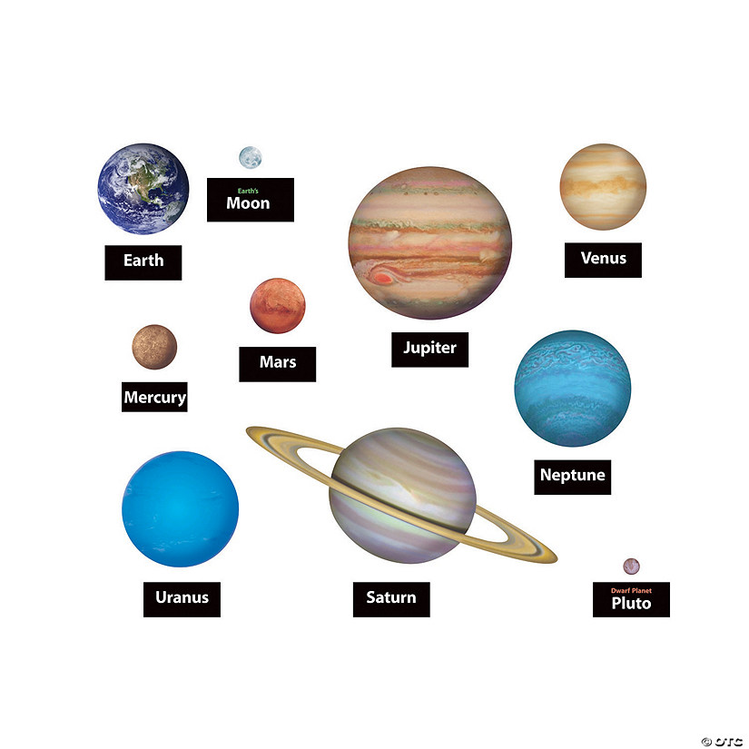Classic Accents<sup>&#174;</sup> Planets Bulletin Board Cutouts - 132 Pc. Image