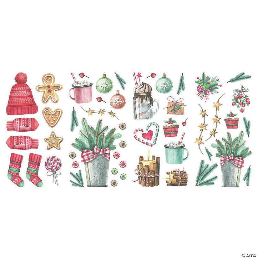 Classic Christmas Peel & Stick Wall Decals Image