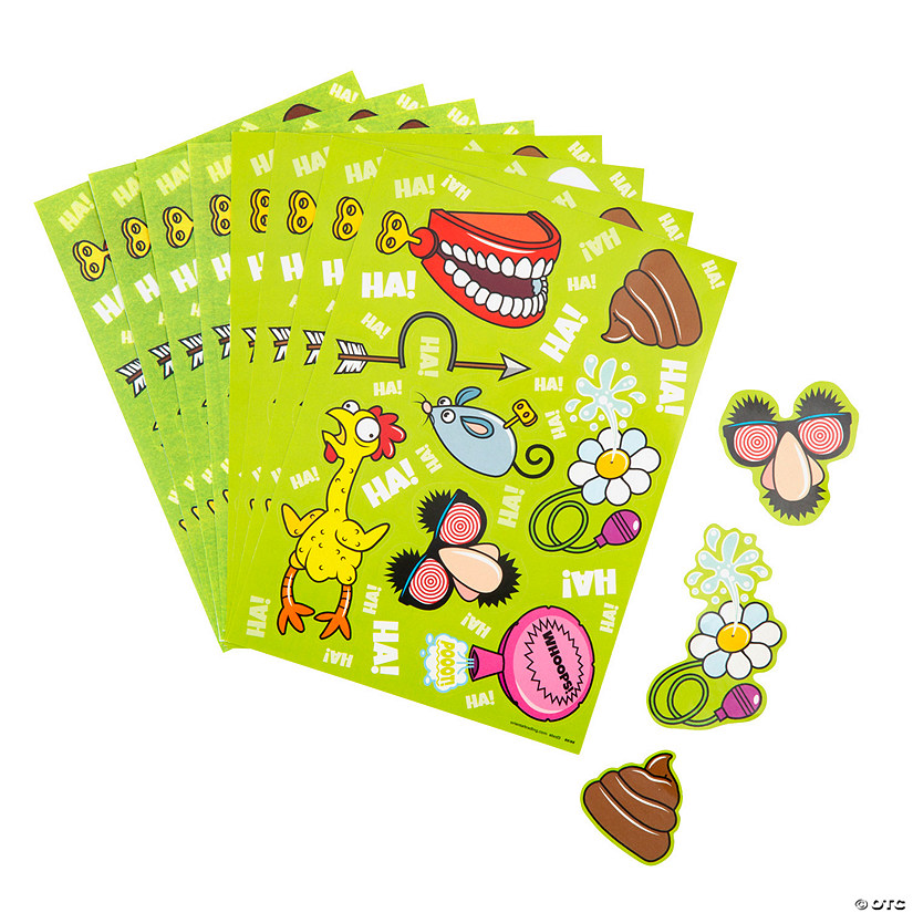Classic Gags Sticker Sheets - 24 Pc. Image