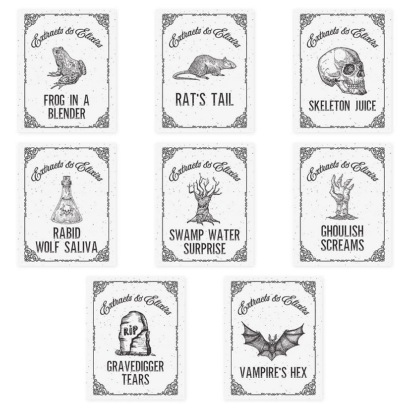 Classic Halloween Labels 5x4in 16pk Image