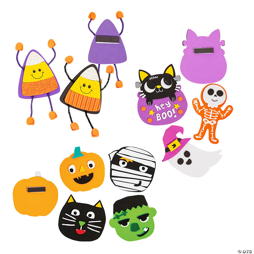 Classic Halloween Magnet Craft Kit Assortment - Makes 36 Image