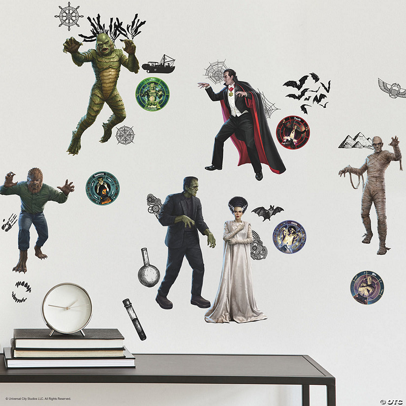 Classic Monsters Peel & Stick Wall Decals by RoomMates Oriental Trading