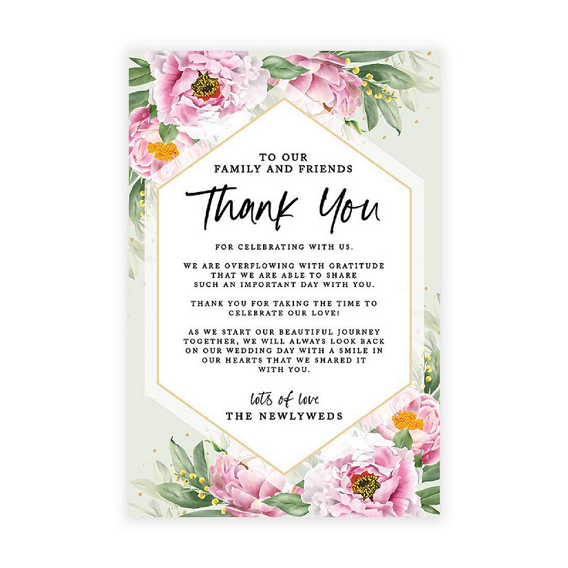 Classic Peonies TY Card 4x6IN 56PC Image