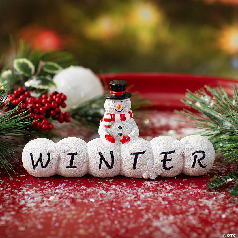 Classic Snowman Winter Tabletop Decoration Oriental Trading