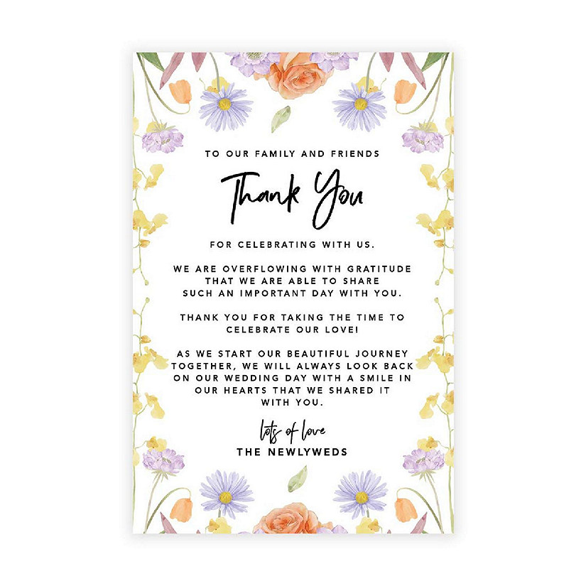 Classic Spring Florals TY Card 4x6IN 56PC Image