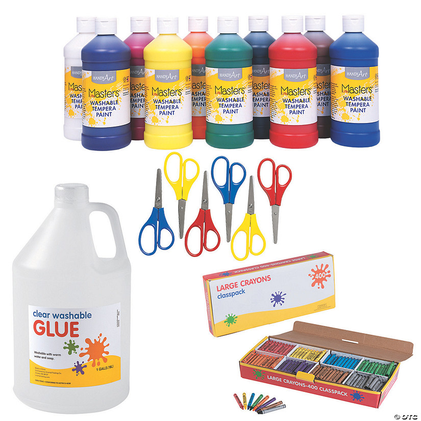 Classroom Art Supply Kit 435 Pc. Oriental Trading