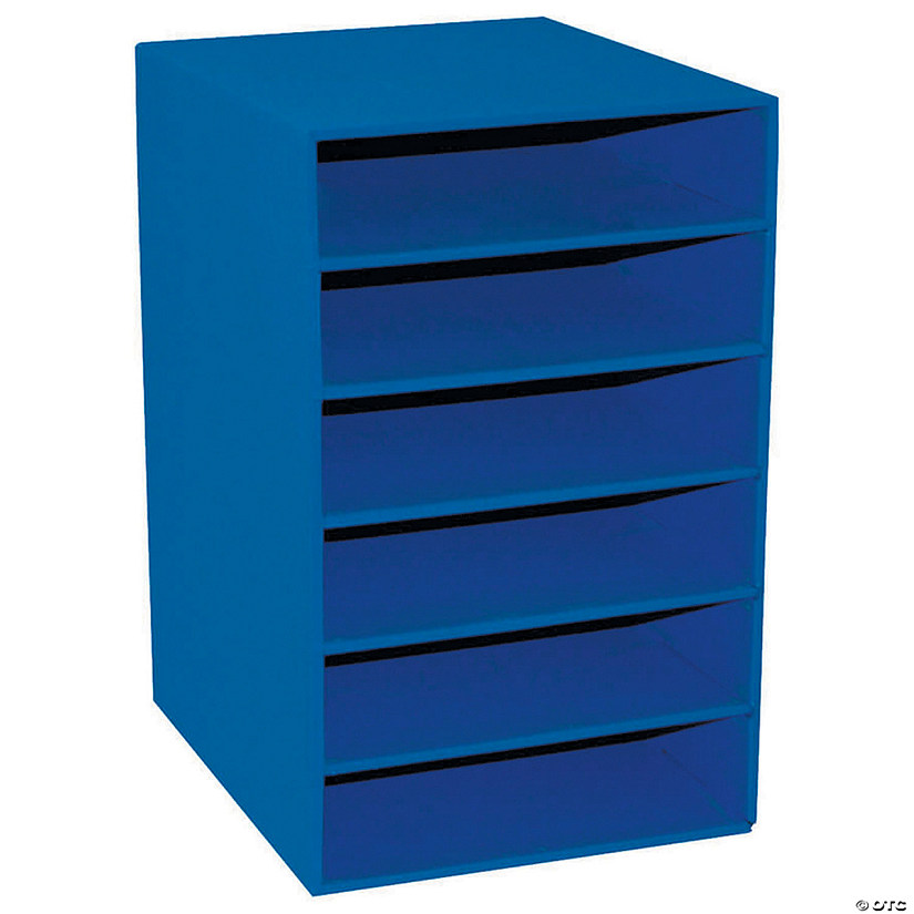 Classroom Keepers 6-Shelf Organizer, Blue, 17"H x 12"W x 13"D Image