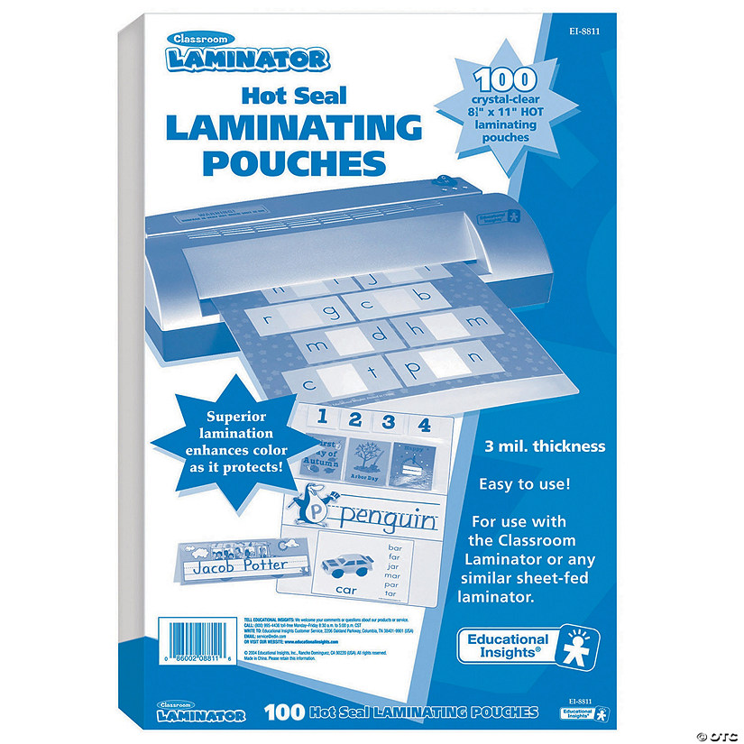 Classroom Laminator Pouches - 100 Pc. Image
