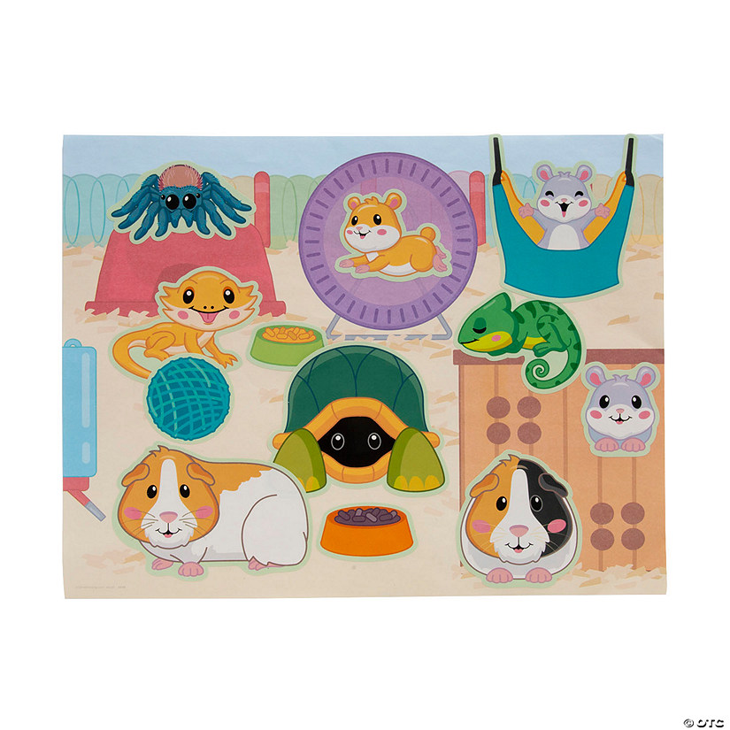 Classroom Pets Sticker Scenes - 12 Pc. Image