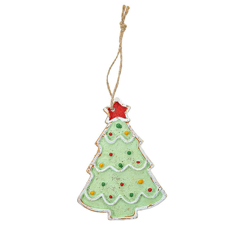 Clay Cookie Christmas Tree Ornament Image