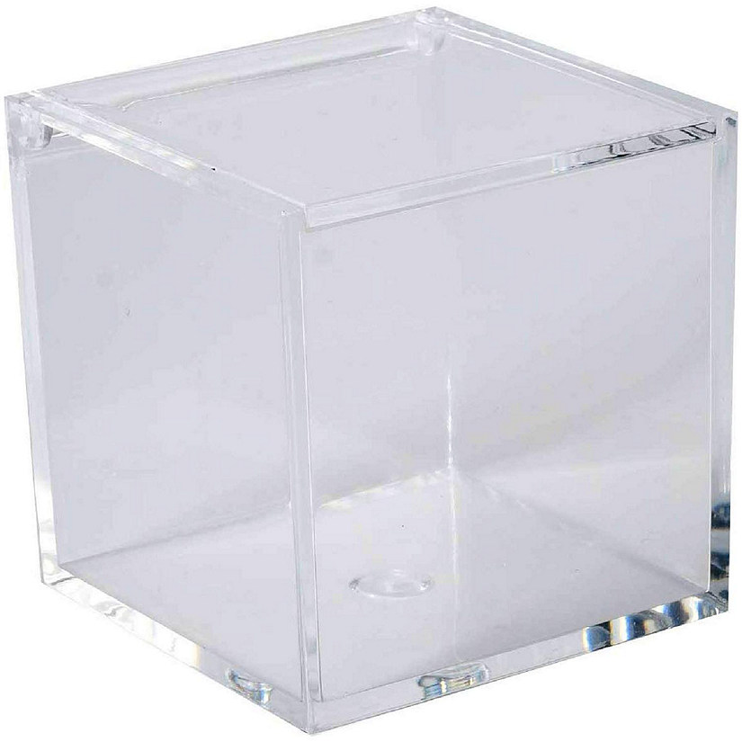 Clear Acrylic Boxes 12 Pack 2.36''X2.36''X2.36'' Image