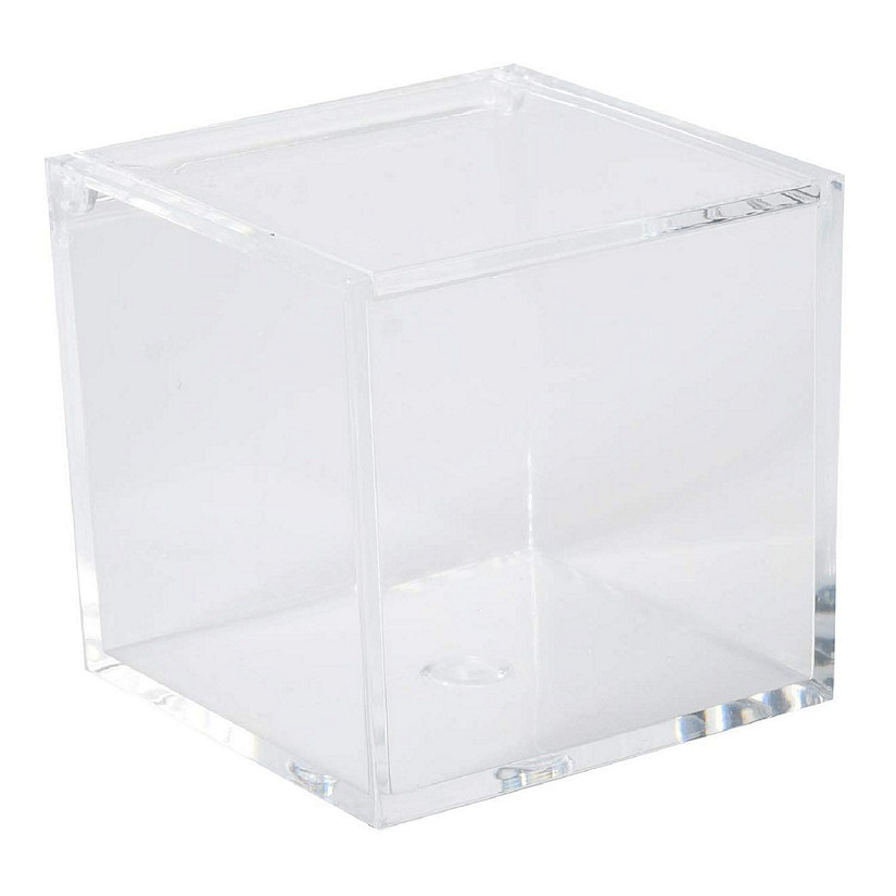 Clear Acrylic Boxes 3.15''X3.15''X3.15'' 8 Pack Image