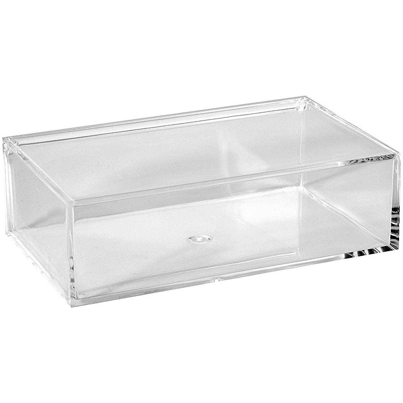 Clear Acrylic Boxes 4 Pack 6.3''X3.94''X1.97'' Image