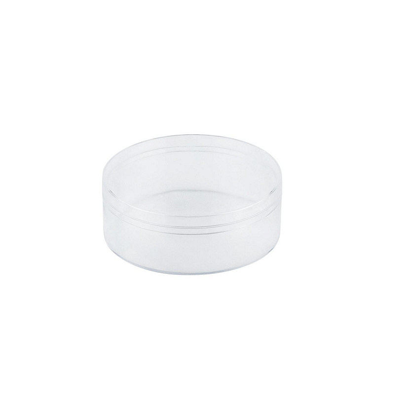 Clear Acrylic Round Boxes pack of 24 Image