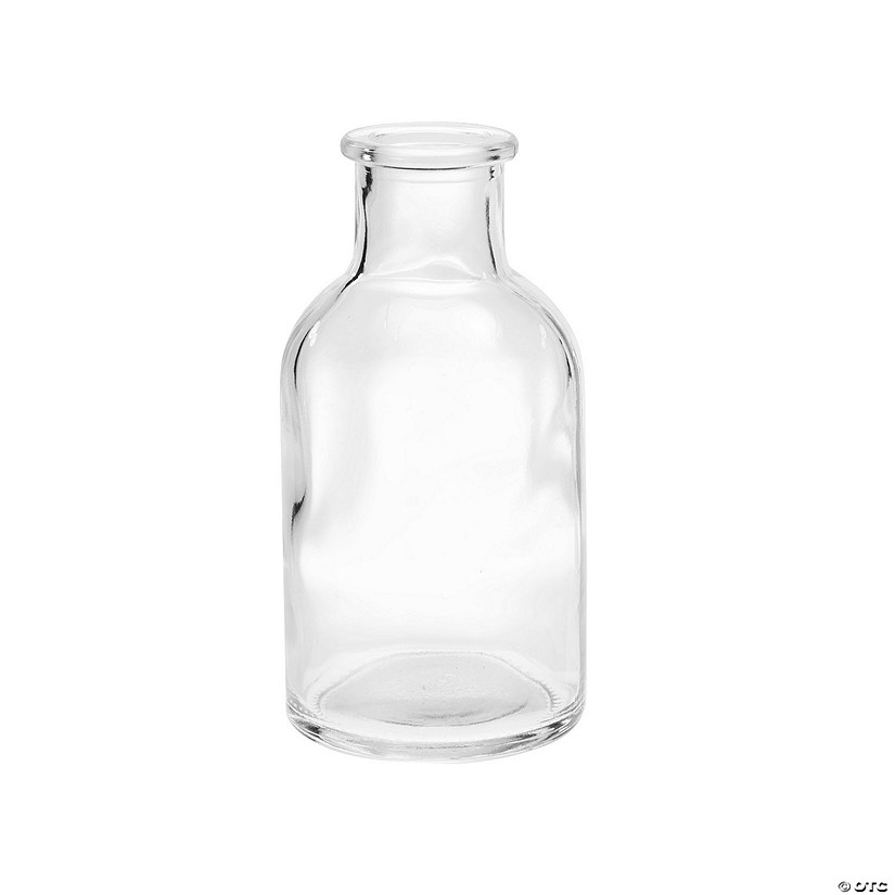 Clear Apothecary Jar Bottle Vases - 6 Pc. Image