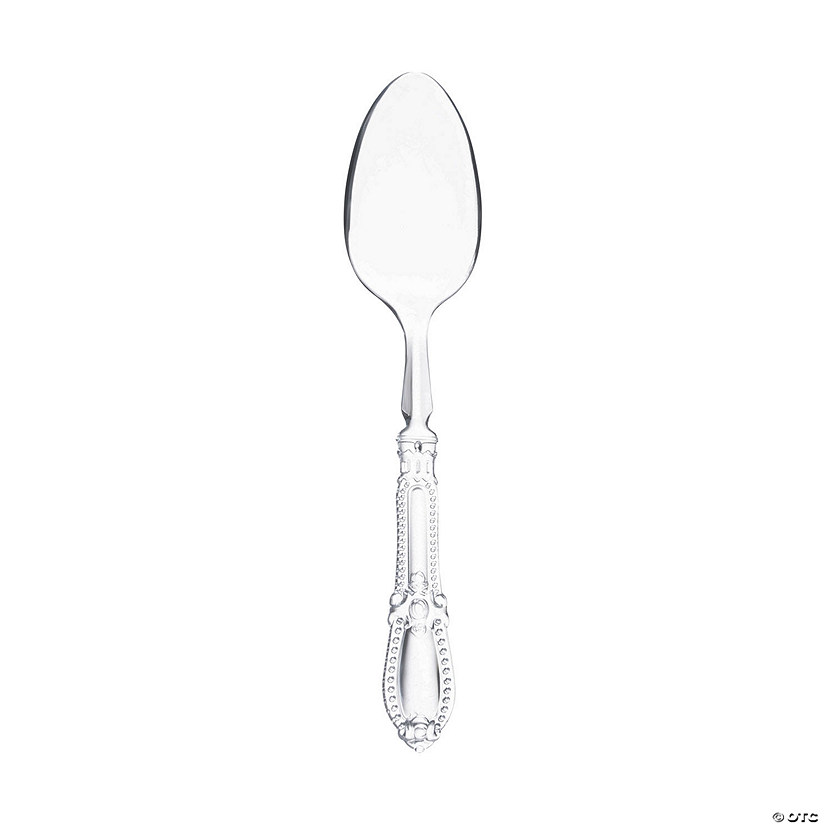 Clear Baroque Disposable Plastic Dinner Spoons - (240 Spoons) Image