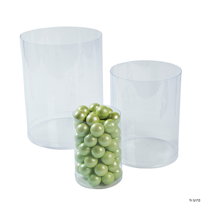 Clear Candy Buffet Cylinders - 6 Pc. Image