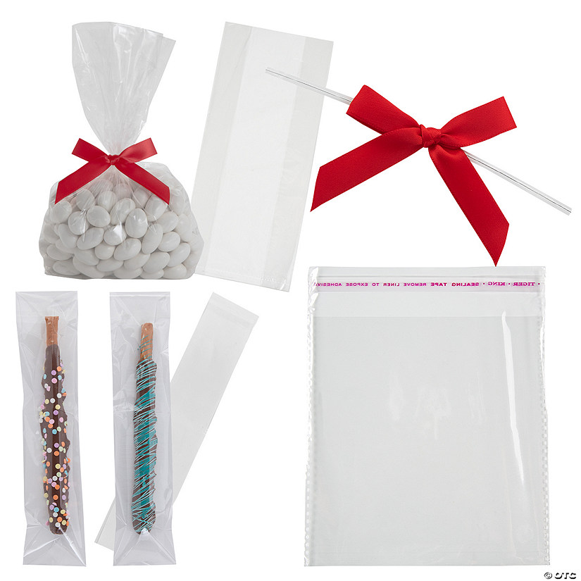 Clear Cellophane Bag Assortments with Bow Kit for 244 Image