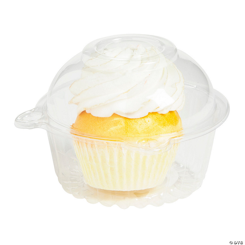 Clear Clamshell Cupcake Container - 12 Pc. Image