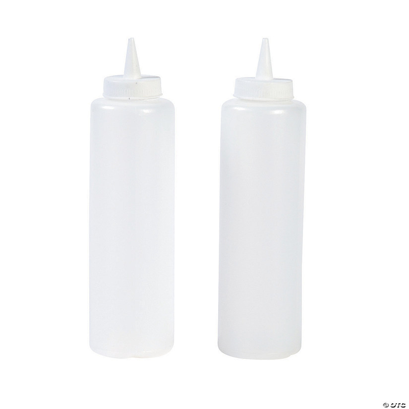 Clear Condiment Bottles