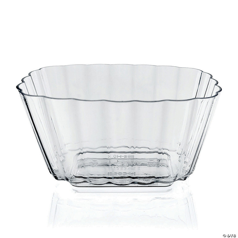 Clear Fluted Rectangular Disposable Plastic Pudding Cups (132 Cups) Oriental Trading
