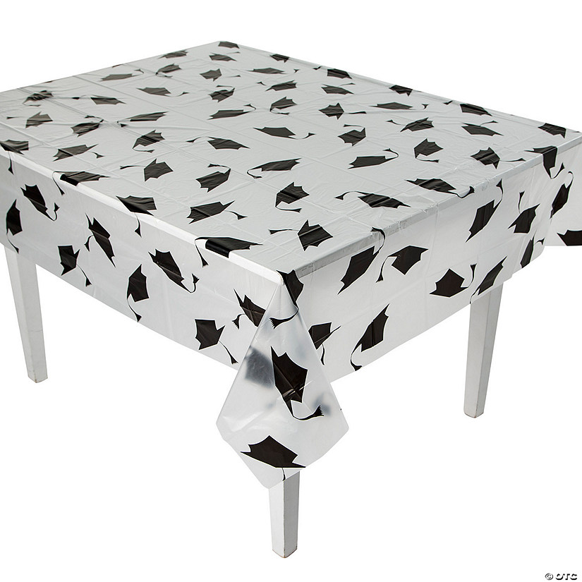 Clear Graduation Cap Plastic Tablecloth Oriental Trading