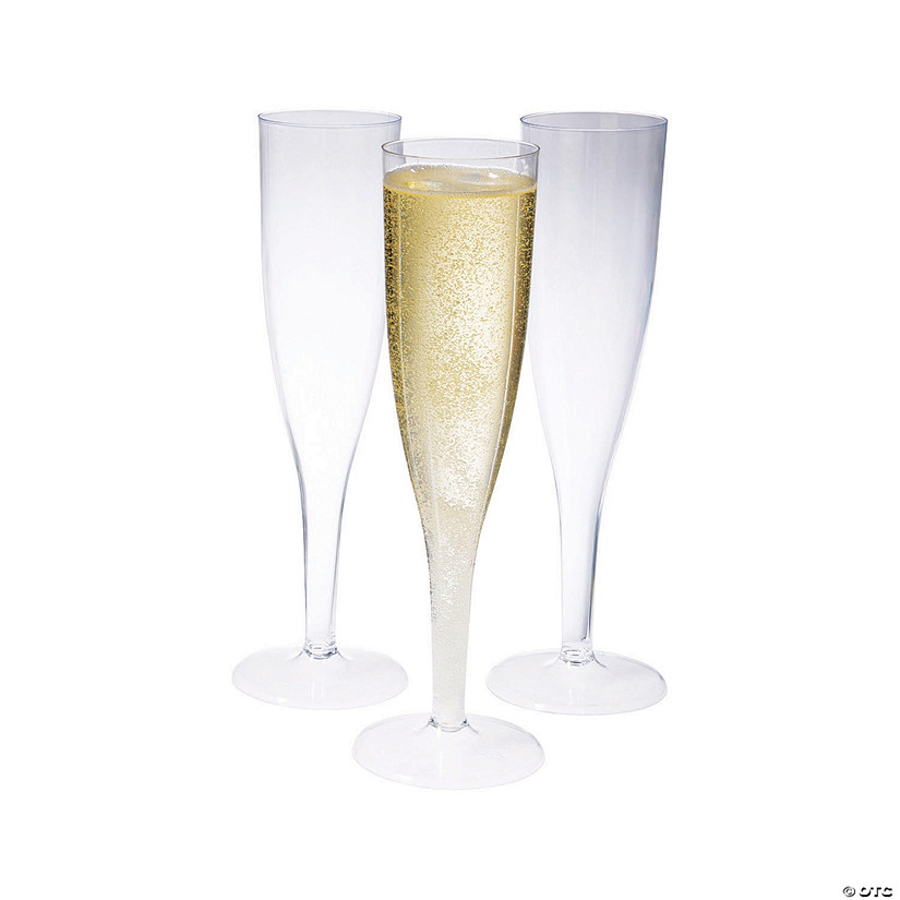 Clear Plastic Champagne Flutes Box Set - 4 Ct. Image