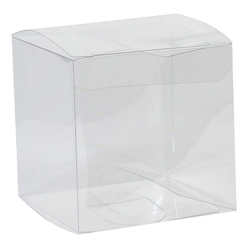 Clear Plastic Gift Boxes 2"X2"X2" 48 Pack Image