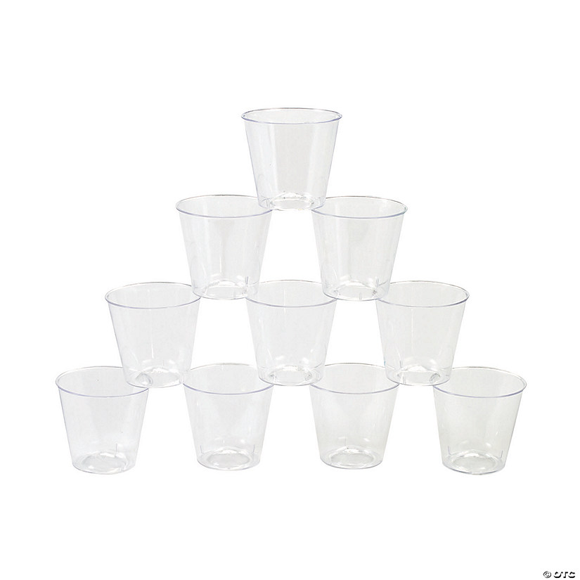 Clear Plastic Mini Shot Glasses 150 Pc. Oriental Trading