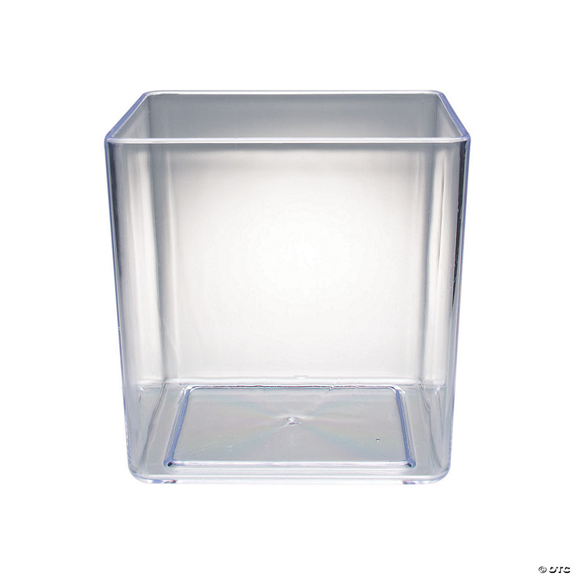 Clear Square Vases - 3 Pc. Image